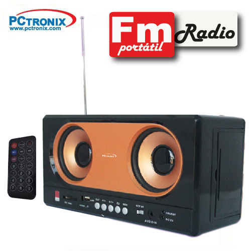 Parlante Mp3+FM #FM-58 control remoto (SD+Pendrive) 2.0 6WRMS C